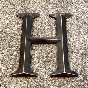 Hobby lobby bronze colored letter “H”